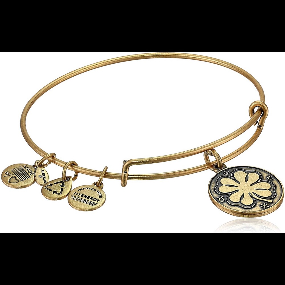 Alex and Ani retired four leaf clover bracelet